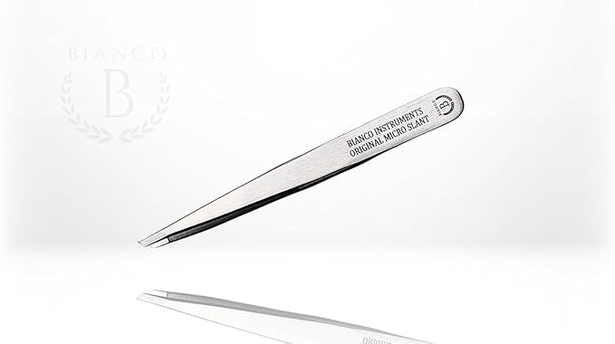 Bianco Instruments EL-199 Original Micro Slant Tweezer Stainless Steel Made in the USA
