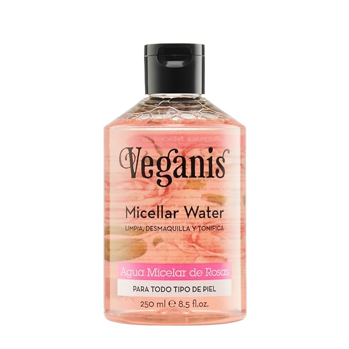 Micellar Rose Water Cleanser & Toner, No-Rinse Makeup Remover with Gentle Micelles & Rose Extract, Alcohol-Free, 8.5 Fl Oz