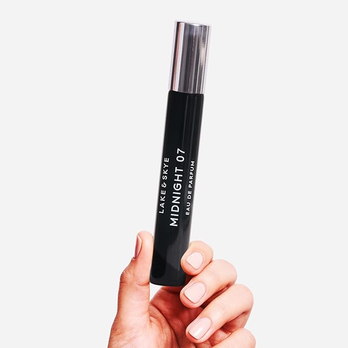 Lake & Skye Midnight 07 Eau de Parfum Spray, Long Lasting Fragrance, 0.5 fl oz (15 ml) - Alluring, Mysterious, Fruity Scent