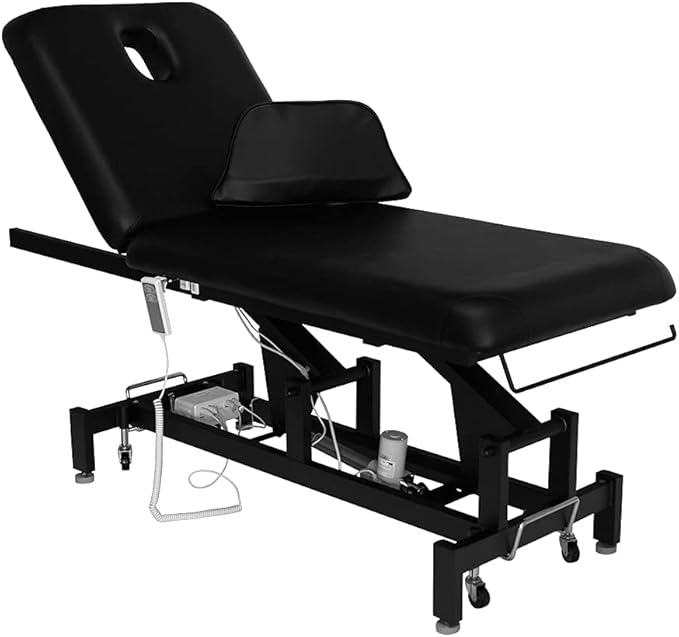 SKINACT Bliss Electric Spa Facial Treatment Table for Medical spa (Black)