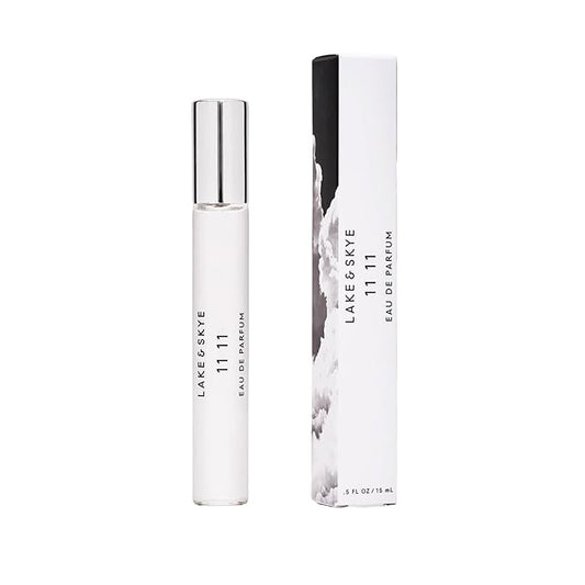 Lake & Skye 11 11 Eau de Parfum Travel Spray, Long Lasting Fragrance, 0.5 fl oz (15 ml) - Sheer & Uplifting Scent, Skin Musk