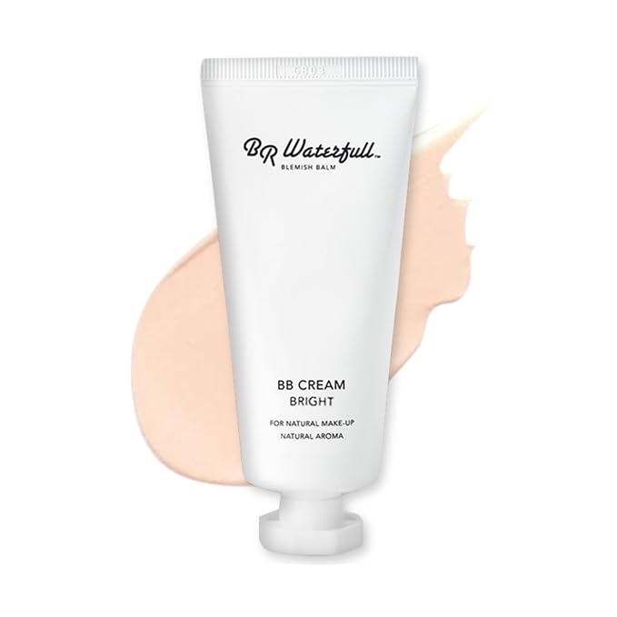 Blemish Balm, Korean BB Cream, Dewy Finish, Moisturizing Medium Flawless Coverage, Glowing Skin Tone, Glow & Dewy Makeup,1.41oz (BB Cream Bright Type)