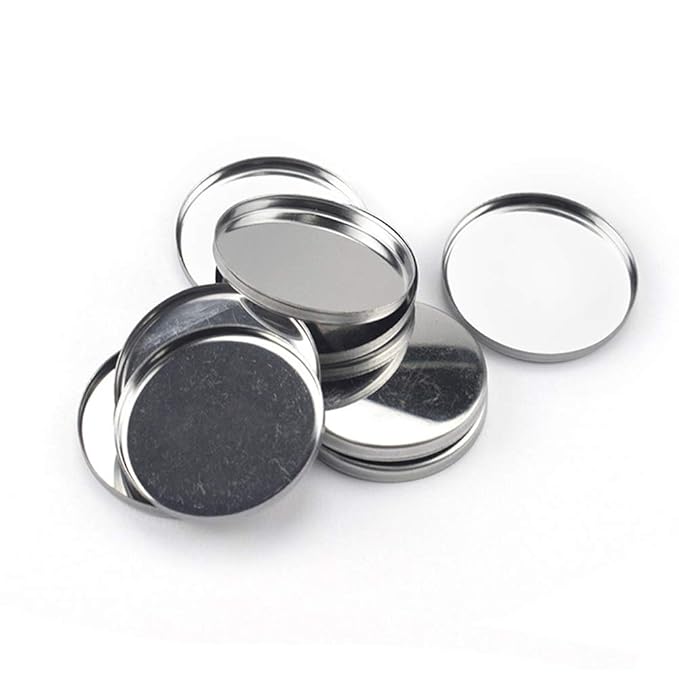 20 Pieces Empty Round Metal Tin Palette Pans
