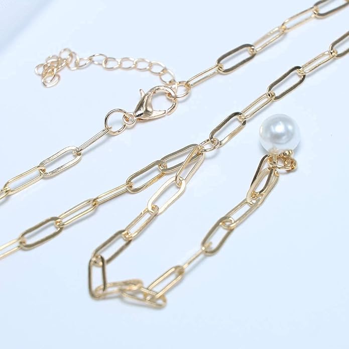 Long Pearl Necklace Pearl Lariat Y Necklace Chain Vintage Minimalist Necklace Jewelry for Women and Girls