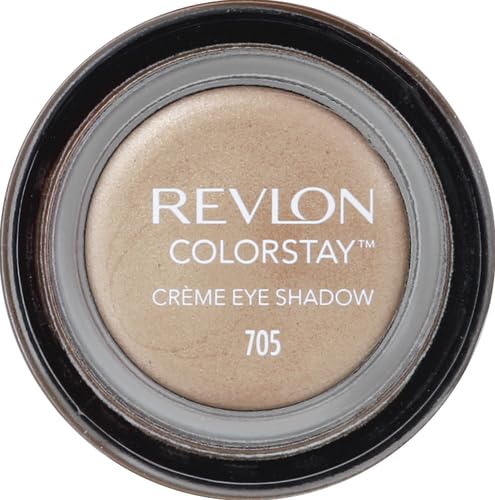 Revlon Crème Eyeshadow, ColorStay 24 Hour Eye Makeup, Highly Pigmented Cream Formula in Blendable Matte & Shimmer Finishes, 705 Crème Brûlée, 0.18 Oz