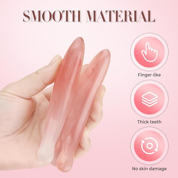 4 in 1 Massage Comb Gua Sha Tool for Face & Body, 2025 New Head Massage Combs Facial Tools, Meridian Therapy Tool for Body Tension Relief, Self Care Gifts for Women Men (Orange)