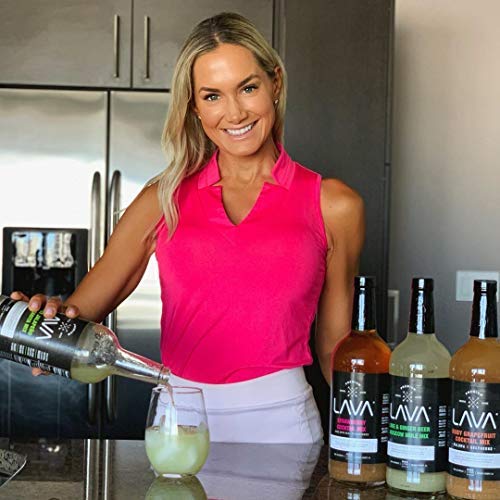 (3 Pack) LAVA Premium Skinny Paloma Mix Craft Cocktail Mixer, Ruby Red Grapefruit Juice, Key Lime Juice, Low Calorie, Ready to Use, No Artificial Sweeteners, Greyhound, Margarita