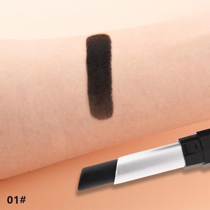 Black Cream Matte Lipstick Stick for Women - Smooth Crayon Lips & Face Paint Stick, Natural Pigmented Black Lip Color for Halloween Birthday Party Makeup, Lápiz labial mate en crema negra, 01