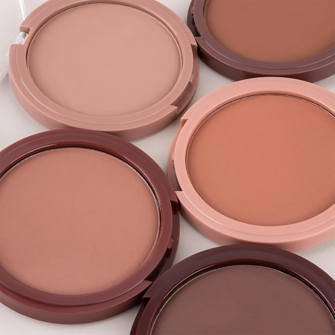 Natural Matte Light Brown Cream Contour Palette – Lightweight, Blendable Monochrome Powder, Base for All Skin Tones, Face Makeup for Women & Men, Vegan & Cruelty-Free, Paleta de Contorno en Crema Mate