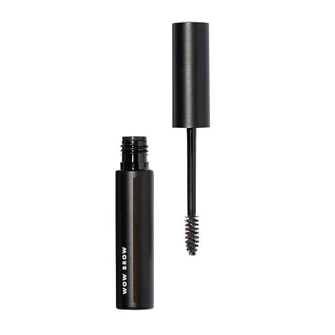 e.l.f. Wow Brow Gel, Volumizing, Buildable, Wax-Gel Hybrid, Creates Full, Voluminous-Looking Brows, Locks Brow Hairs In Place, Deep Brown