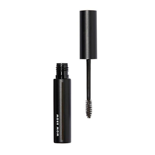 e.l.f. Wow Brow Gel, Volumizing, Buildable, Wax-Gel Hybrid, Creates Full, Voluminous-Looking Brows, Locks Brow Hairs In Place, Deep Brown