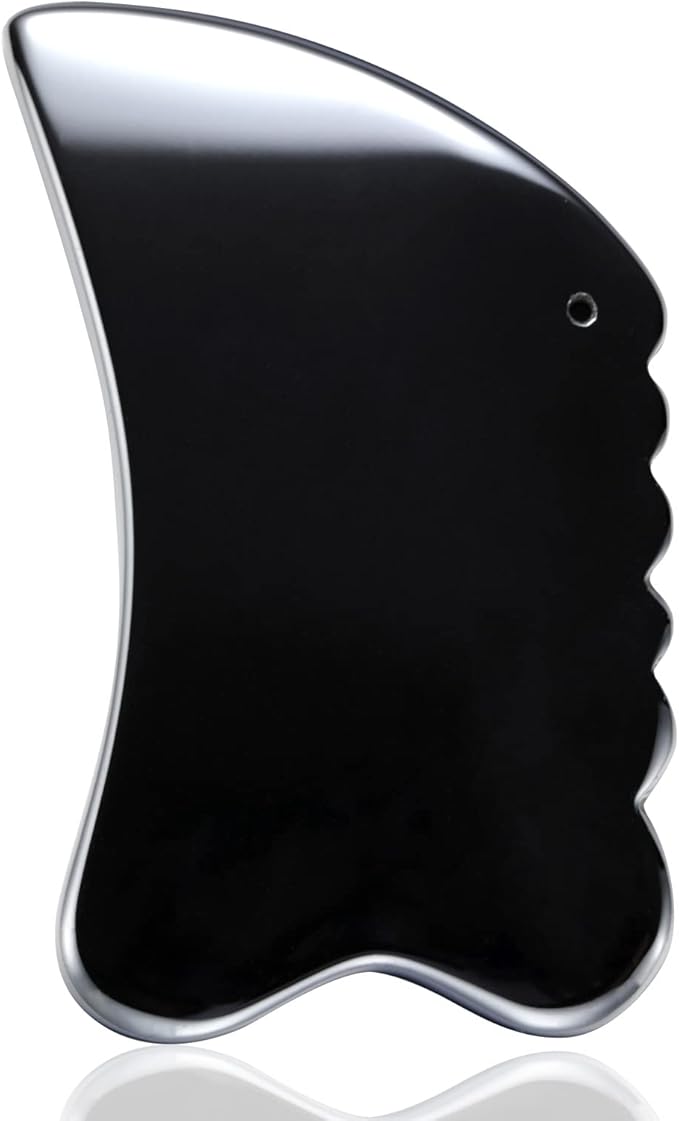 Terahertz Guasha Scraper Facial Massager Gouache Scraper Face Massage Slimming Tool Skincare Beauty Gua Sha Board Energy Ston