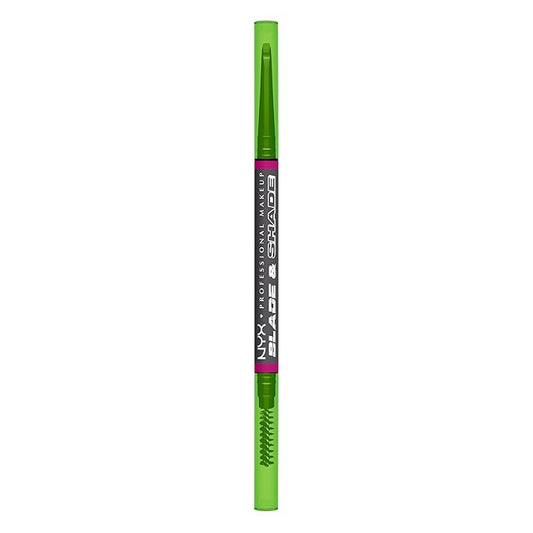 NYX PROFESSIONAL MAKEUP Blade & Shade Brow Pencil, Nano Mechanical Eyebrow Pencil, Up to 16HR Make Up Wear - Grey