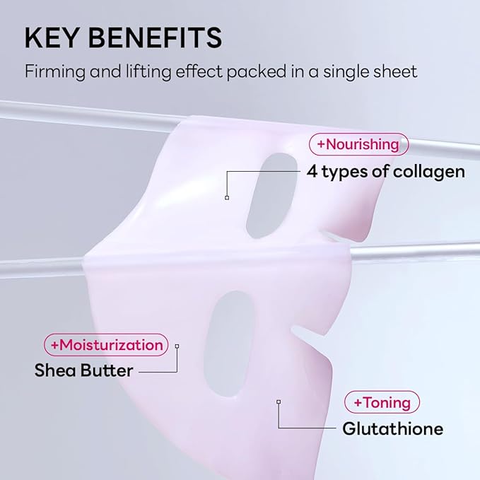 Mediheal Hyper Collagen Real Deep Mask 10pcs | Collagen Gel Mask for Multi-lifting Care | Achieves Bouncy Skin | Boosts Pore Elasticity | 30mins Quick Care