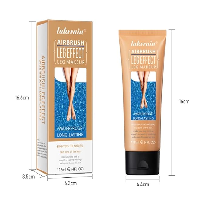 Leg Makeup Waterproof No Transfer,Leg and Body Scar Cover up,Tattoo Cover Up Makeup Waterproof,Long Last Body Foundation (2# Medium Golw, 4 FL OZ)