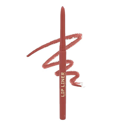 Winky Lux Meow Demi Matte Lip Liner Pencil - Muted Mauve Lipliner, Waterproof Long Lasting Formula, Creamy Retractable Tip For Precision & Nourishment, Matte Finish
