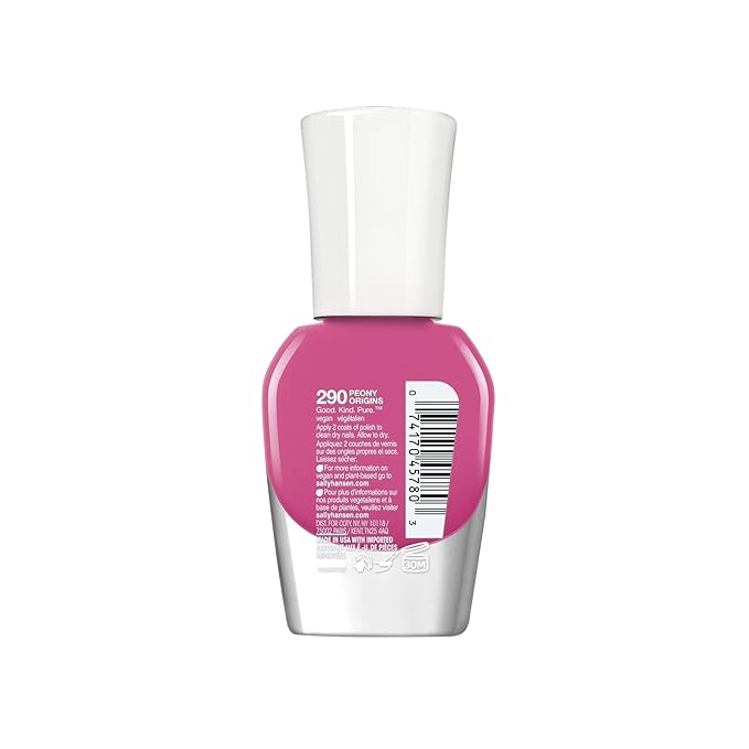 Sally Hansen Good.Kind.Pure Nail Polish 290 Peony Origins 0.33 fl oz (Pack of 1)