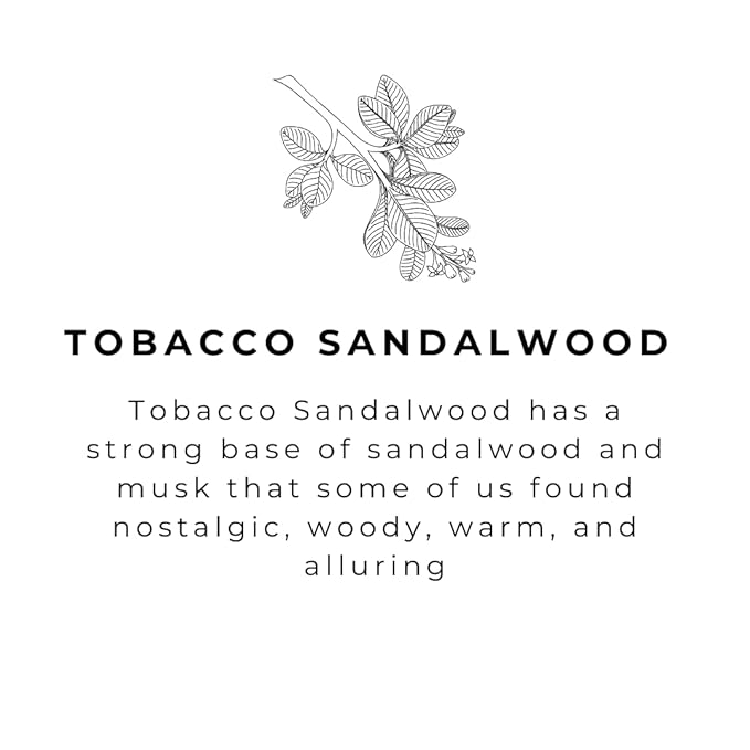 River Birch Tobacco Sandalwood Scented Natural Hand Soap - Handmade Soap - Moisturizing Hand Wash with Amber Glass Dispenser - Luxury Scented Hydrating Hand Soap - Vegan and Non-Toxic - 16 Fl Oz