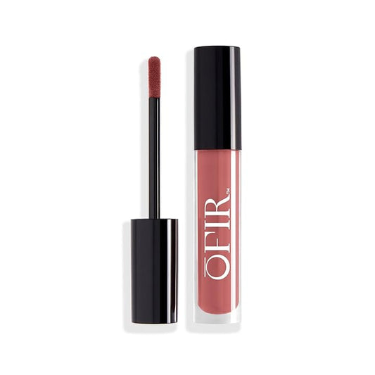 OFIR Velvet Bond Liquid Matte Lipstick | Matte Liquid Lipstick for Bold, Full Coverage Color | Hydrating Pigments Offer All-Day Comfort | Vegan Formula | Toffee - Soft Brown Shade | 0.12 fl oz
