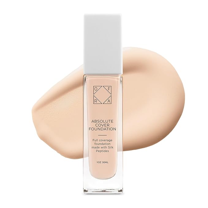 Absolute Cover Foundation #0 | Liquid Medium Coverage Foundation with Natural FInish | Oil-Free Face Makeup | Fairest Shade with Neutral Undertone | 1oz/30ml