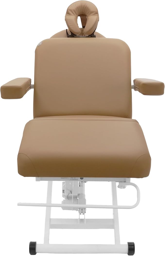 SKINACT Cleo Electric Spa Treatment Table, Facial Massage Bed ADA Compliant (Mocha)