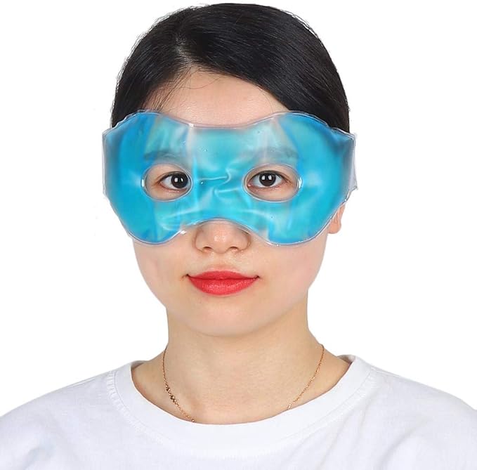 Cooling Eye,Reusable Anti-Fatigue Dark Circles Cold & Hot Compress Sleeping Eye Ice Cooling Eye