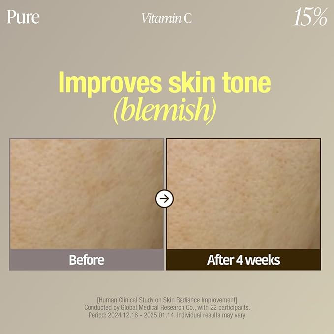 GOODAL Green Tangerine Vita C 15 Ampoule, Korean Skin Care, Vitamin C Serum, Hydrating Daily Facial Care for Fine Lines, Dull Skin, K Beauty, 16g/0.56 Oz