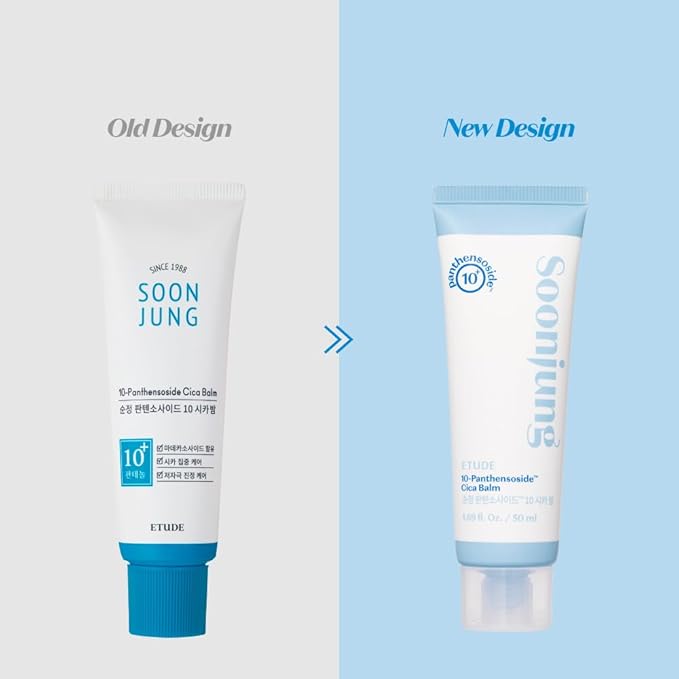 ETUDE SoonJung 10-Panthensoside Cica Balm 23AD 1.69 fl. oz. (50ml) | Non-Irritating Soothing Calming Care with 10% of Panthenol for Sensitive and Dry Skin | Korean Skincare