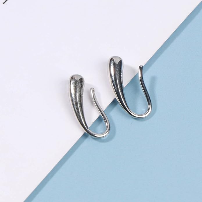 Vintage Water Drop Earrings Gold Teardrop Earrings Tiny Droplet Earrings Minimalist Everyday Earrings Jewelry for Women and Girls