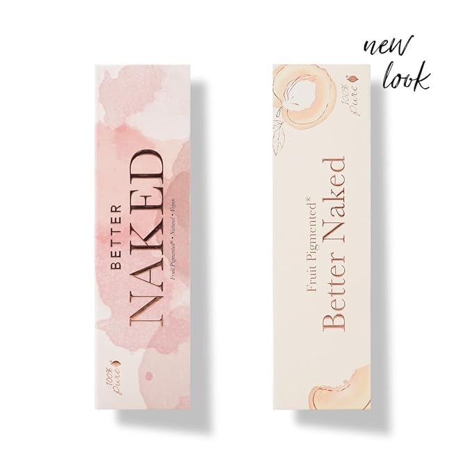 100% PURE Better Naked Makeup Palette All in One Compact 3 Eyeshadow, Blush, Face Highlighter, Fruit Pigmented Natural Nude Neutral Look for All Skin Types - Vegan (Soft Rose, Taupe, Beige Tones)