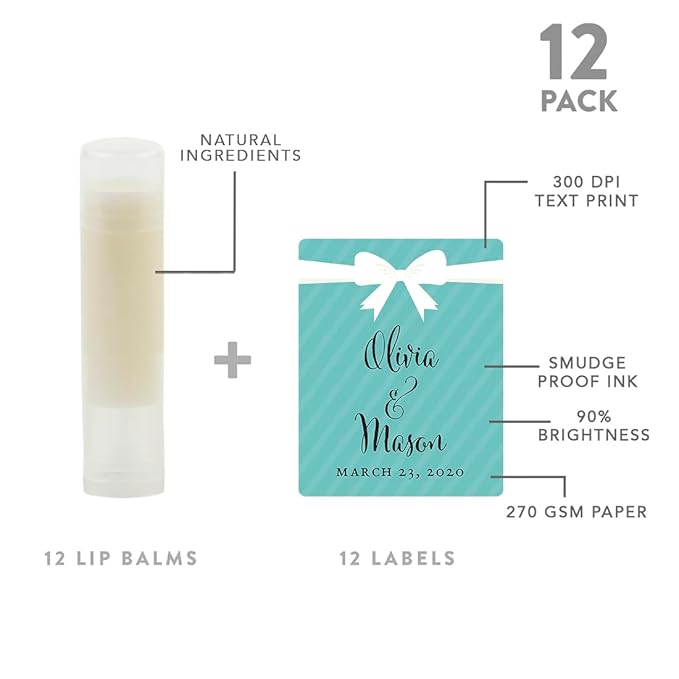 Andaz Press Personalized Bridal Shower Bachelorette Balm