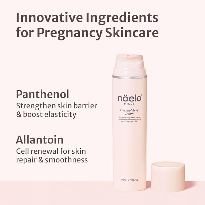 Pregnancy-Safe Advanced Stretch Mark Cream for Maternity - Korean Skincare - Elasticity Boost Formula with Panthenol & Allantoin - Clinical Grade Clean & Vegan - 6.76 fl oz