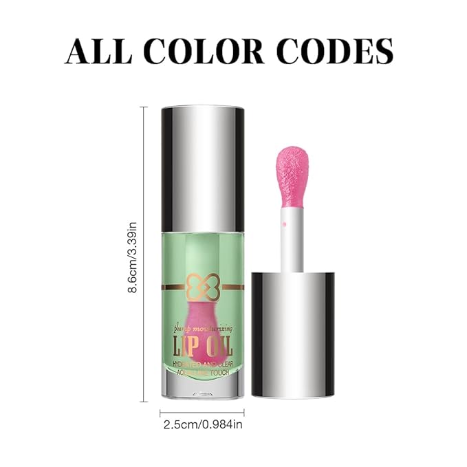 Nourishing Lip Oil, Deep Moisturizing Lip Balm Liquid, Non-Sticky High Shine Lip Gloss, Hydrating Lip Tint for Soft, Smooth, Healthy-Looking Lips, Lightweight Glossy Lip Care for Daily Use-1#