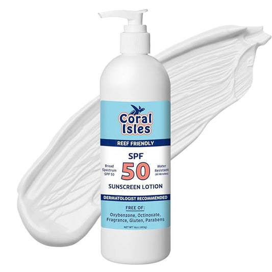 Rocky Mountain Sunscreen SPF 50 16 oz | Broad Spectrum UVA/UVB Protection | Hawaii 104 Act Compliant (Oxybenzone & Octinoxate Free) | Water Resistant 80 Min. | Fragrance Free With Pump (16 Fl Oz)