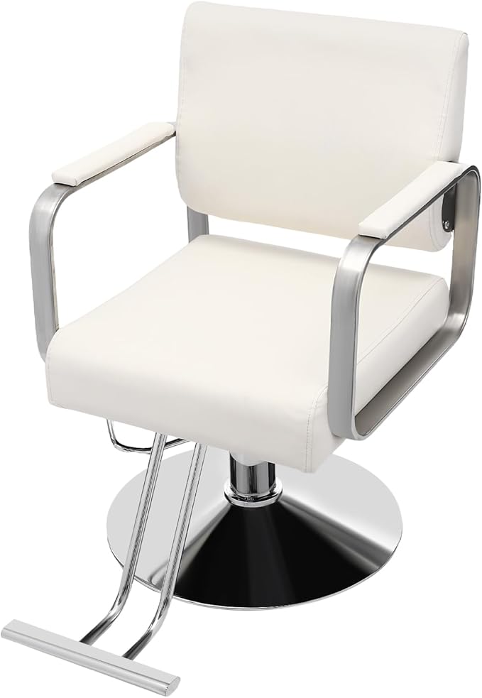 Barber Chair Salon Chair for Hair Stylist Hair Chair for Barbershop Home Height Adjustable & 360° Swivel Styling Salon Chairs Spa Beauty Salon Equipment,Max Load Weight 440Lbs