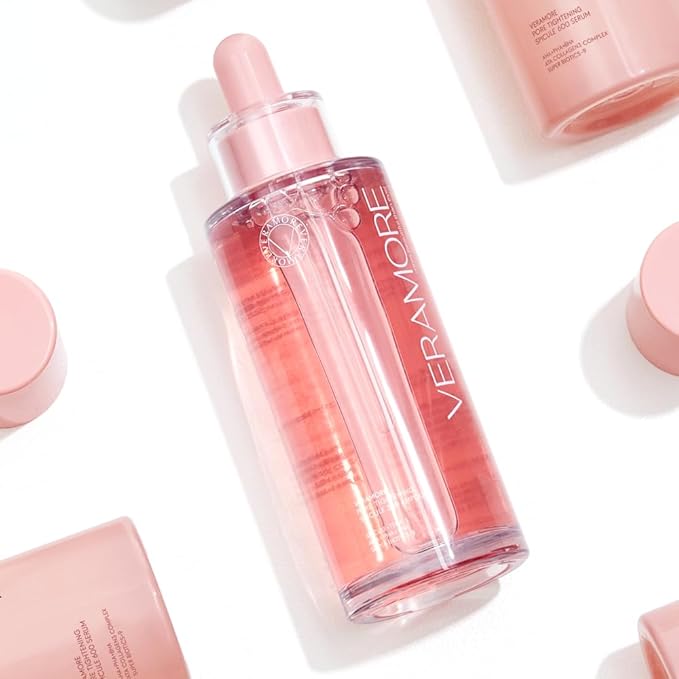 Veramore Collagen & Probiotic Pore Ampoule – Firming, Hydrating Serum with Lactobacillus & Marine Collagen | Smooth Texture, Balanced Skin Barrier, K-Beauty Skincare for All Skin Types, 1.76 fl oz