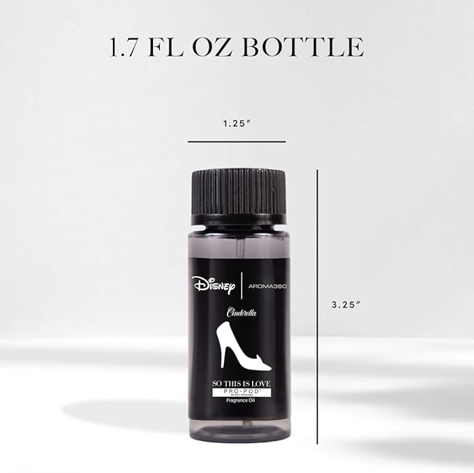 Aroma360 x Disney | So This is Love Pro-Pod Oil Blend | Disney Princess Cinderella Luxury Essential Diffuser Oil | Aromatherapy Scent Diffuser Oil | Pear, Jasmine and Patchouli 1.7 fl oz, 50 mL
