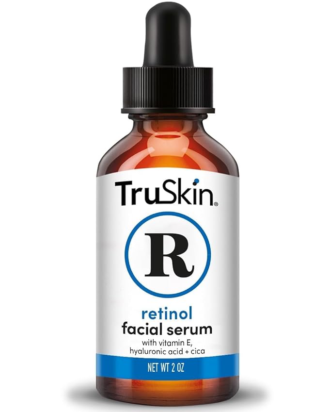 TruSkin Retinol Serum for Face – Gentle Anti-Aging Serum with Retinol, Hyaluronic Acid, Cica & Vitamin E for a More Youthful Feel – Skin Care Made to Improve Look of Fine Lines, Wrinkles, 2 fl oz
