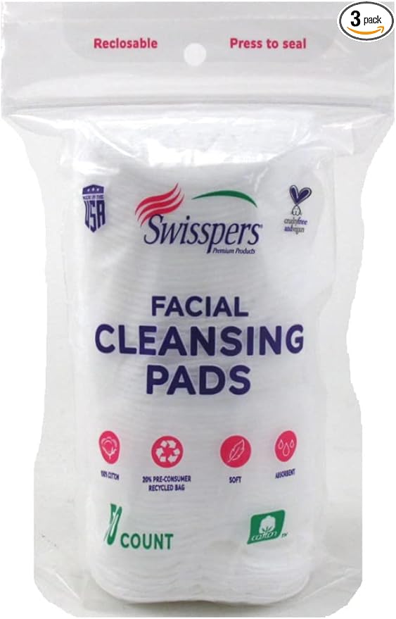 Swisspers facial cleansing pads 50