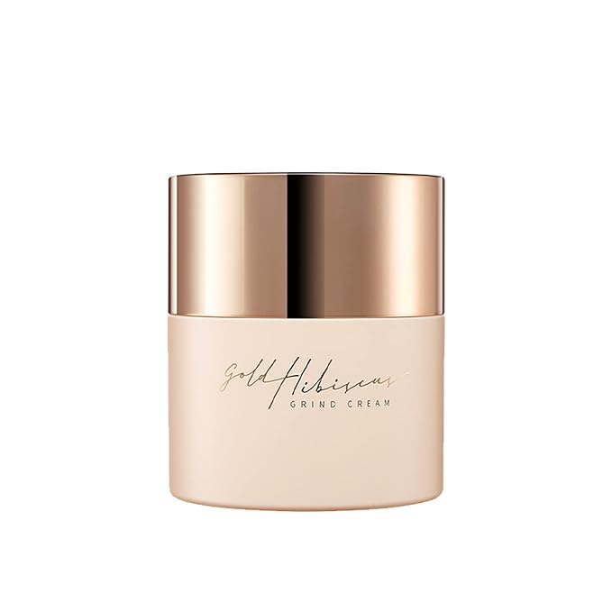 Gold Hibiscus Nourishing Grind Cream – In-Depth Hydration with Plant-Derived Collagen Face Cream, Skin Moisturizing Cream, Farm-to-Me Korean Skin Care, Vegan Cruelty-Free (1.58 Oz)