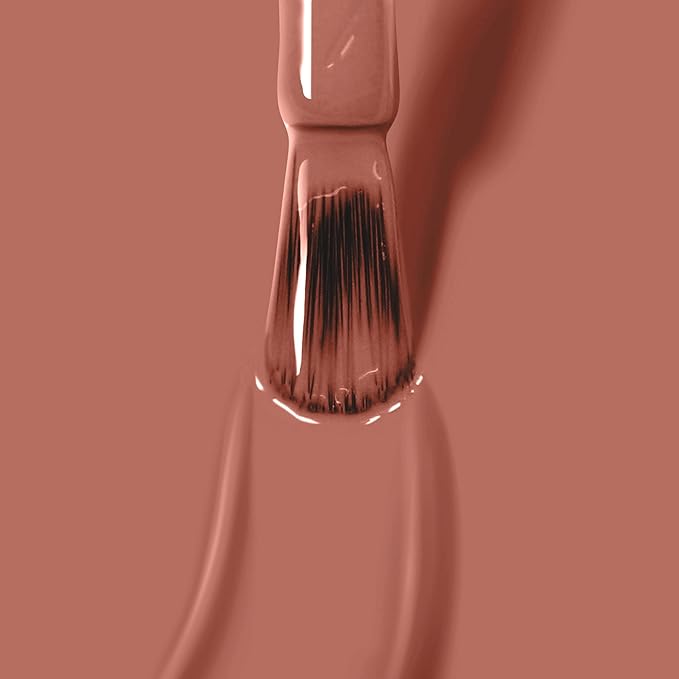 LONDONTOWN lakur Nail Polish - Chip-Resistant, Non-Toxic, Conditions & Hydrates Nails | Glossy Tawny Brown, Pecan Pie, .40 fl oz