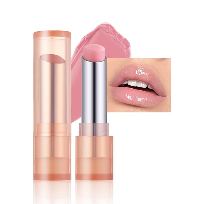 Color-Changing Lip Balm, Moisturizing Hydrating Tinted Lip Balm for Dry Lips, Long-Lasting Nourishing Lipstick, Glossy Lip Tint, Lip Care for Smooth, Soft Lips.2#