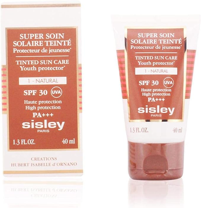 Sisley Super Soin Solaire Tinted SPF 30 No. 1 Natural Sun Care for Women, 1.3 Ounce