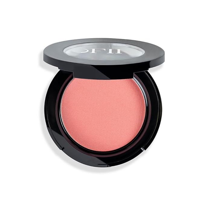 OFIR Elation Powder Blush for Cheeks | Buildable Pigment Adds Radiant Tone | Blurring Powder Softens Lines | Lightweight Texture for Lasting Glow | Apricot - Subtle Peach with Warm Undertones 0.13 Oz