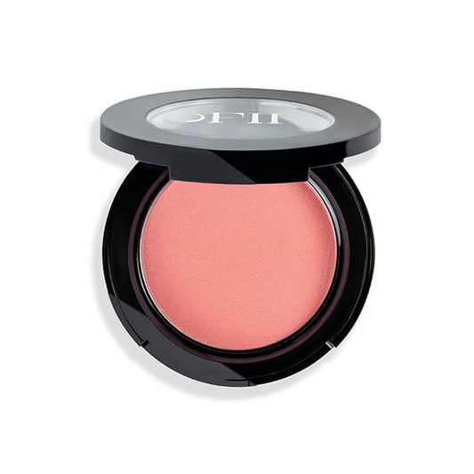 OFIR Elation Powder Blush for Cheeks | Buildable Pigment Adds Radiant Tone | Blurring Powder Softens Lines | Lightweight Texture for Lasting Glow | Apricot - Subtle Peach with Warm Undertones 0.13 Oz