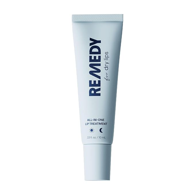Remedy for Dry Lips - Hydrating and Healing Lip Balm Ointment with Ceramides, Peptides, and Dimethicone - Repairs Dry, Cracked Lips - By Dermatologist Dr. Shah