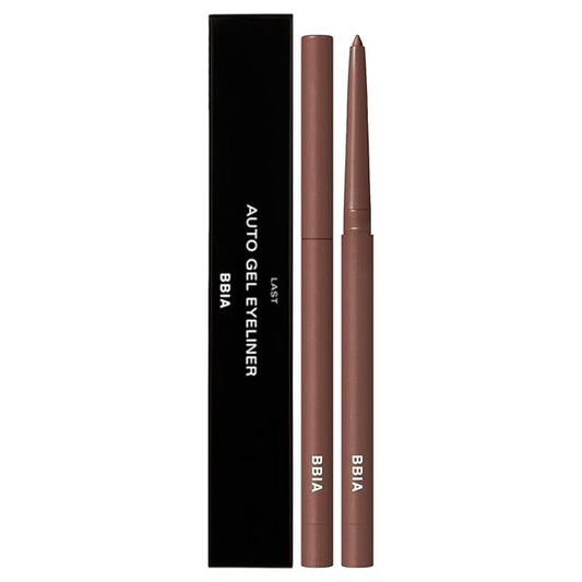 BBIA Last Auto Gel Eyeliner 17 Color – Multi-Use Longwear & Waterproof Mechanical Eye Liner Easy Drawing with Smooth Texture Smudge-Resistant Shadow & Glitter Vegan Korea Eye Makeup (03 ROSE BROWN)
