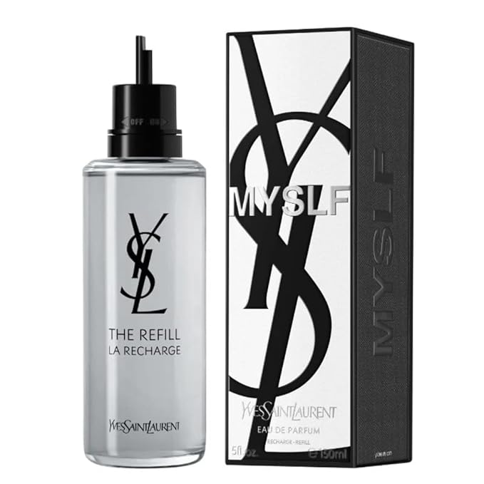 YVES SAINT LAURENT Ysl Myslf Eau de Parfum Spray Rechargeable Refillable for Men, 5.0 Ounce