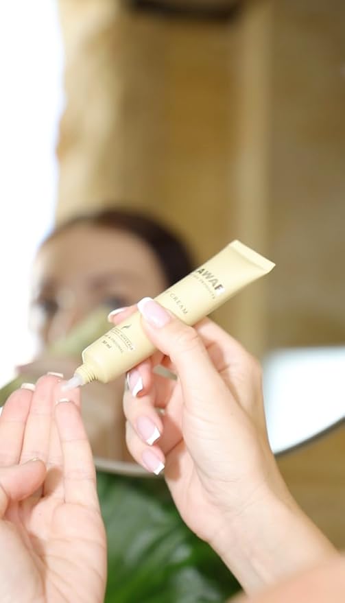 Dead Sea Eye Cream with Retinol, Collagen, Argan Oil & Caffeine, Targets Dark Circles, Puffiness & Fine Lines, Enriched with Dead Sea Minerals, Vegan Eye Cream for Women & Men, 1 oz