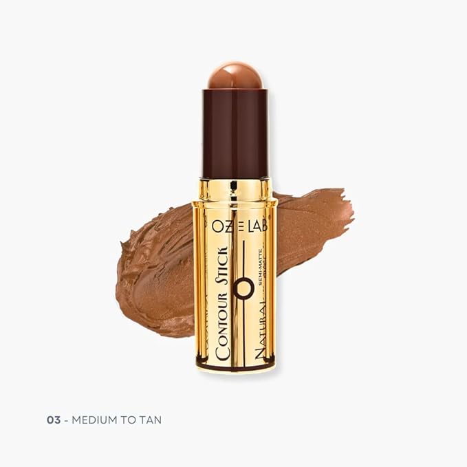 Beauty Shape of You Contour Stick – Multi-Use Creamy Formula for Contouring and Eyeshadow – Available in 4 Shades (02 - Light To Medium, 8G / O.28 FL.OZ（pack of 1）)